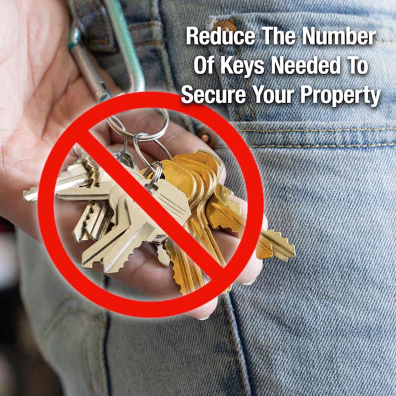 Master Lock 1 in. H X 11/16 in. W X 1-1/8 in. L Steel 4-Pin Cylinder Exterior Padlock, Pack of 6