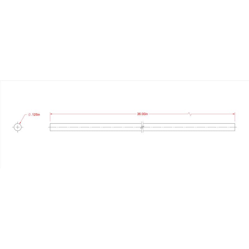 SteelWorks 1/8 in. D X 36 in. L Brass Rod 1 pk, Pack of 10
