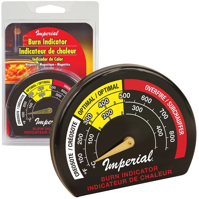 Imperial BM0135 Magnetic Thermometer, 100 to 850 deg F, 40 to 475 deg C, Analog Display