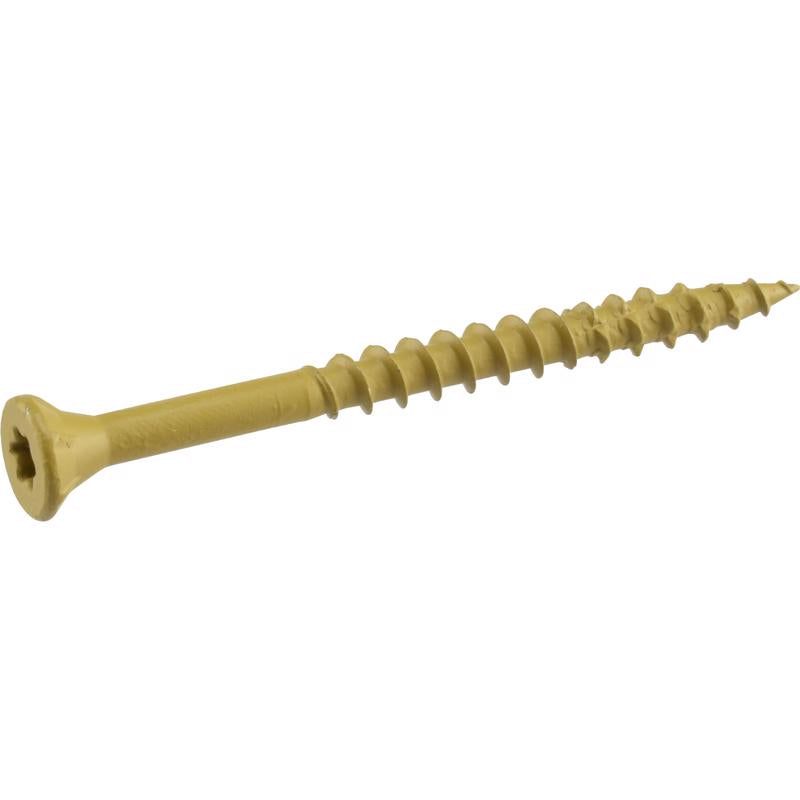 HILLMAN Deck Plus No. 10 Ga. X 3-1/2 in. L Tan Star Flat Head Exterior Deck Screws 1 lb 25 pk