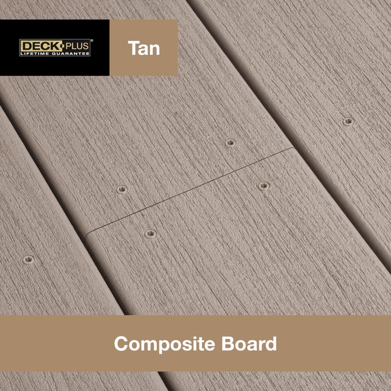 HILLMAN Deck Plus No. 10 Ga. X 2-1/2 in. L Tan Star Flat Head Composite Deck Screws 6 lb 375