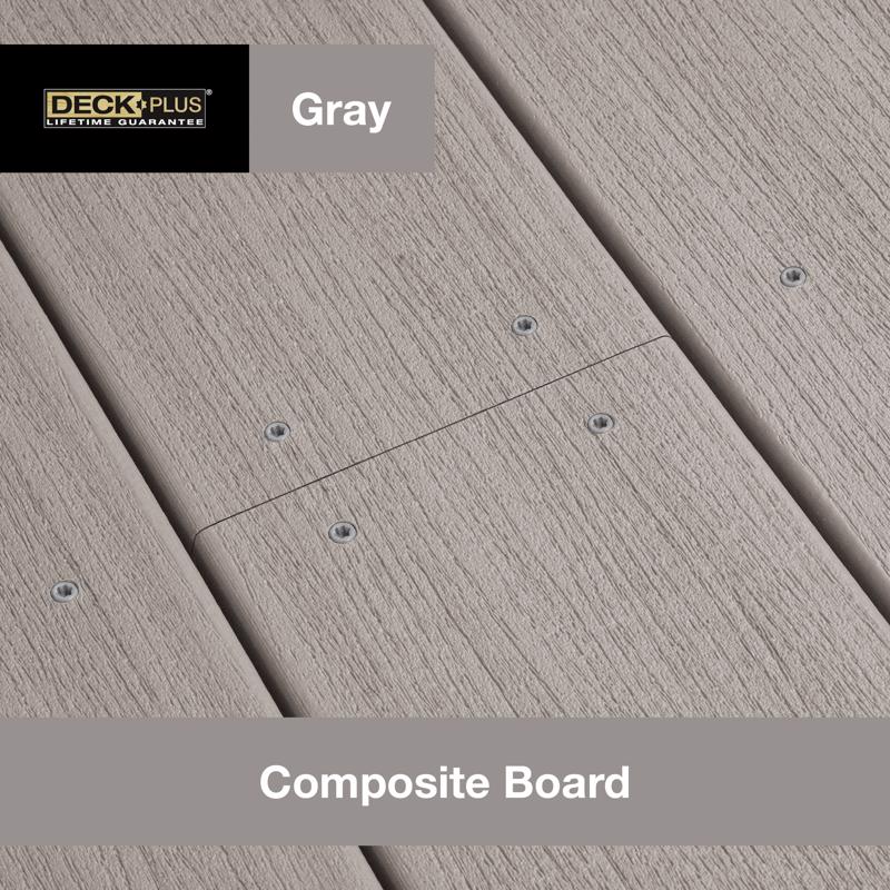 HILLMAN Deck Plus No. 10 Ga. X 2-1/2 in. L Gray Star Flat Head Composite Deck Screws 5 lb 375 pk