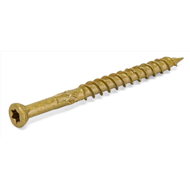 HILLMAN Power Pro No. 8 X 2-1/2 in. L Star Coarse Trim Screws 595 pk