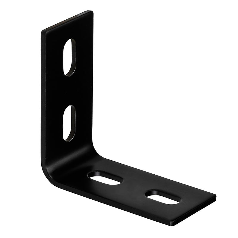 Hampton 3-1/8 in. H X 1-1/2 in. W X 1/8 in. D Black Steel Inside L Corner Brace, Pack of 10
