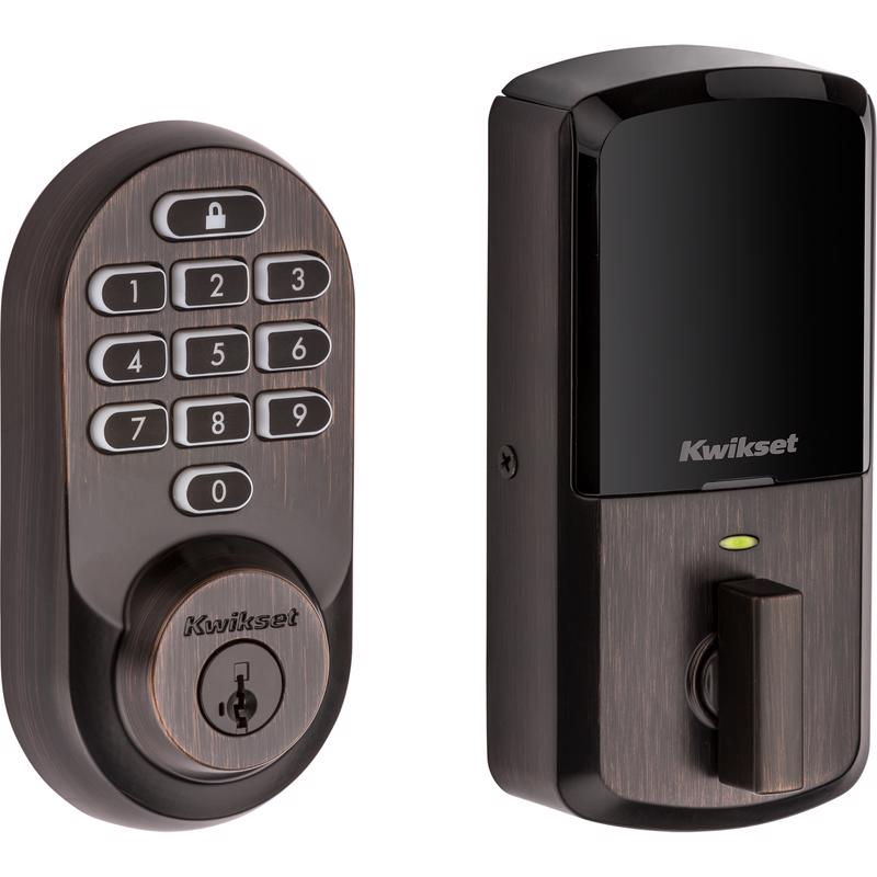 Kwikset SmartKey Halo Venetian Bronze Metal Wifi Deadbolt