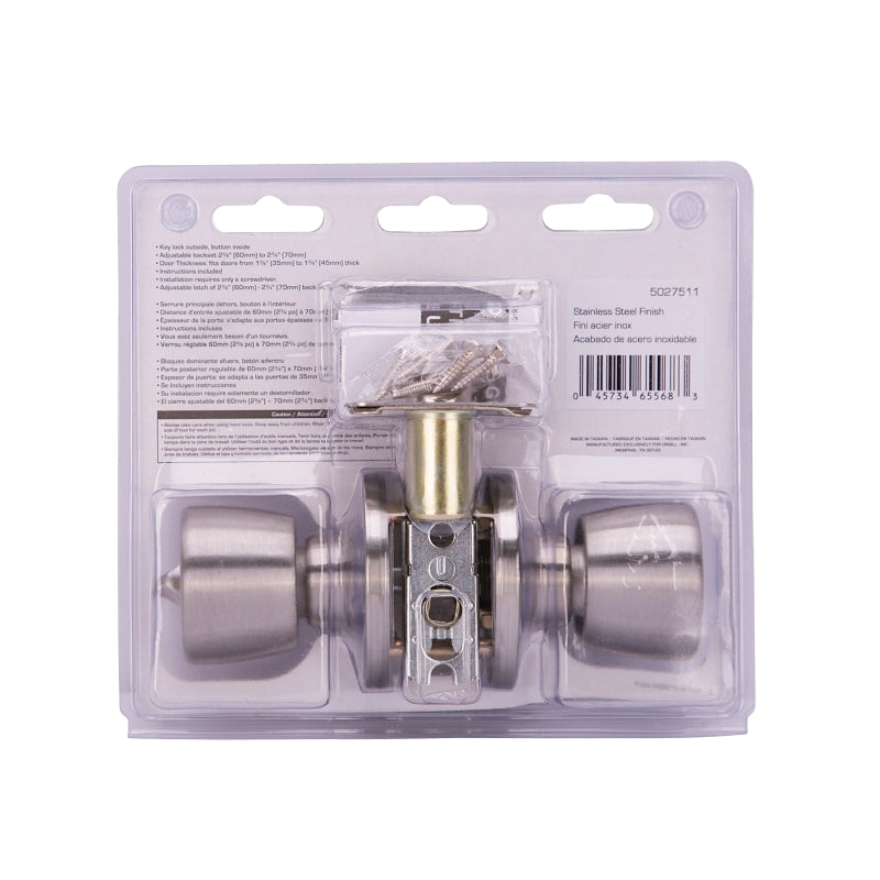 ProSource TS610BRA4V Privacy Lockset, Tulip Design, Stainless Steel