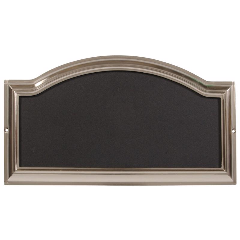 HILLMAN Distinctions Brushed Nickel Die-Cast Zinc Rectangle Address Plate, Pack of 3