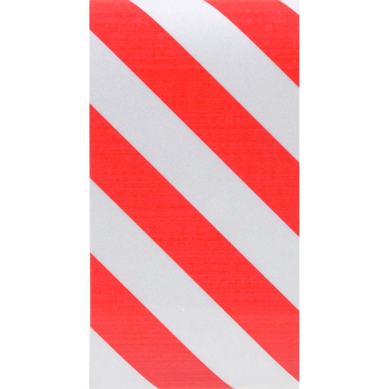 HILLMAN 2 in. W X 24 in. L Red/Silver Reflective Safety Tape 1 pk, Pack of 5