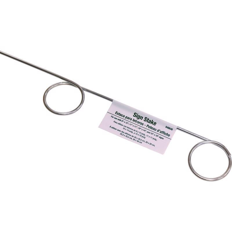 Hillman English Clear Caution Sign 28 in. H X 1.75 in. W, Pack of 20