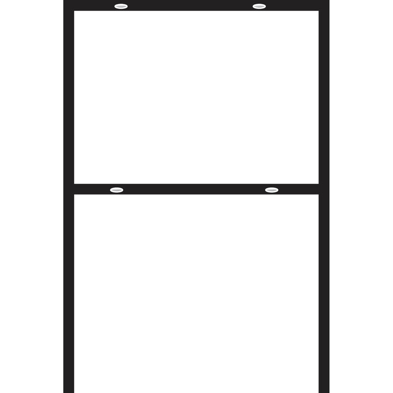 HILLMAN English Black Blank Sign Frame 24 in. H X 18 in. W