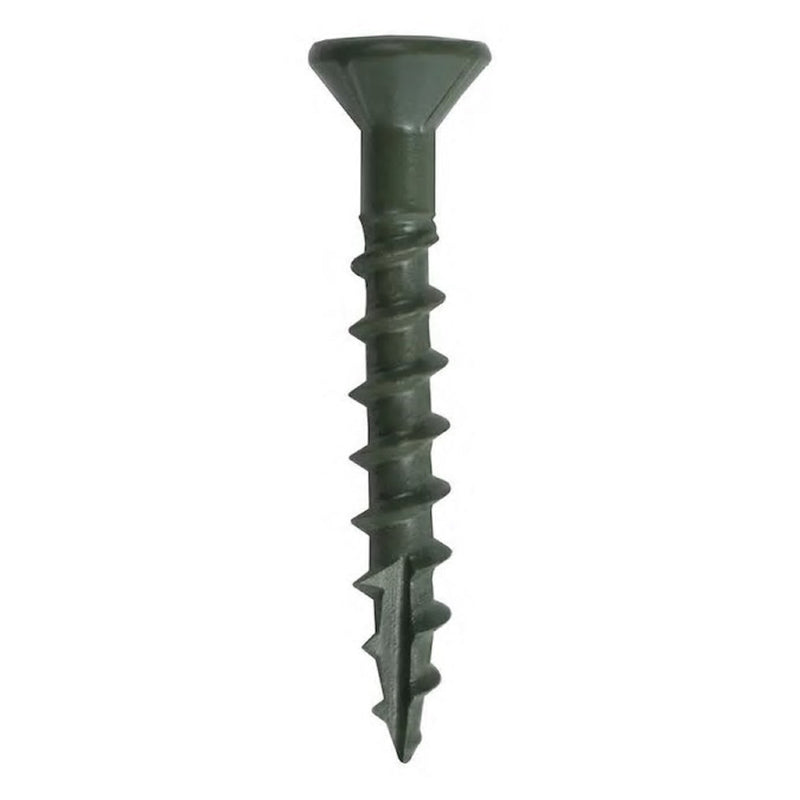Grip-Rite PrimeGuard Plus No. 8 wire X 1-5/8 in. L Green Star Bugle Head Deck Screws 5 lb 53 pk, Pack of 4