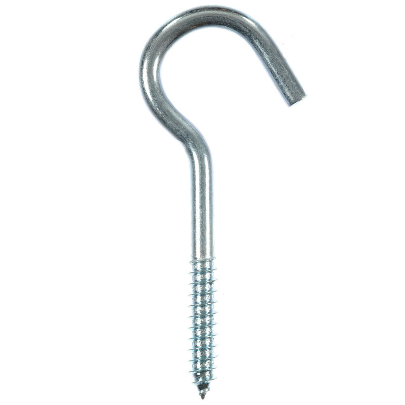 Ace Small Zinc-Plated Silver Steel 4.0625 in. L Ceiling Hook 100 lb 2 pk, Pack of 5