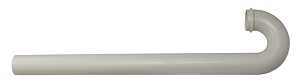 Plumb Pak PP66-12W Floor Tube, 1-1/2 in, Slip-Joint, Plastic, White