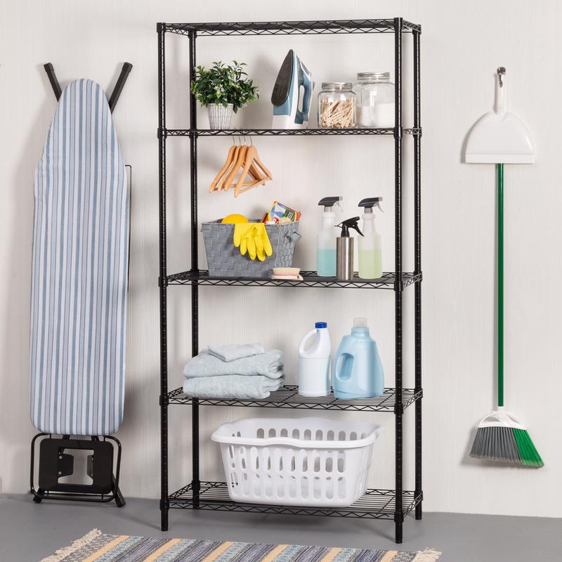 Honey-Can-Do 72 in. H X 36 in. W X 14 in. D Steel Shelving Unit