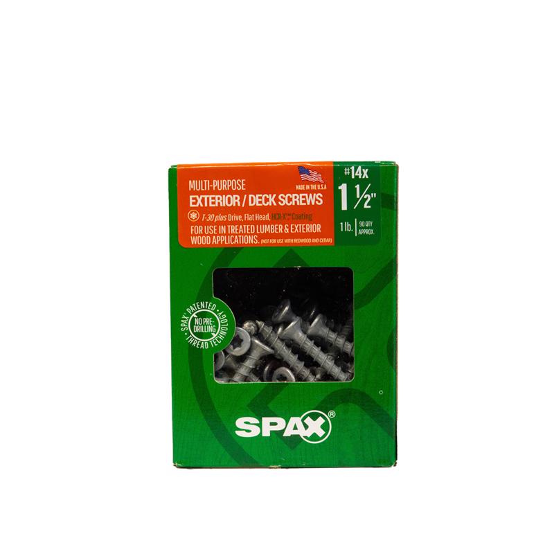 SPAX Multi-Material No. 14 Label X 1-1/2 in. L T30+ Flat Head Serrated Construction Screws, Pack of 5