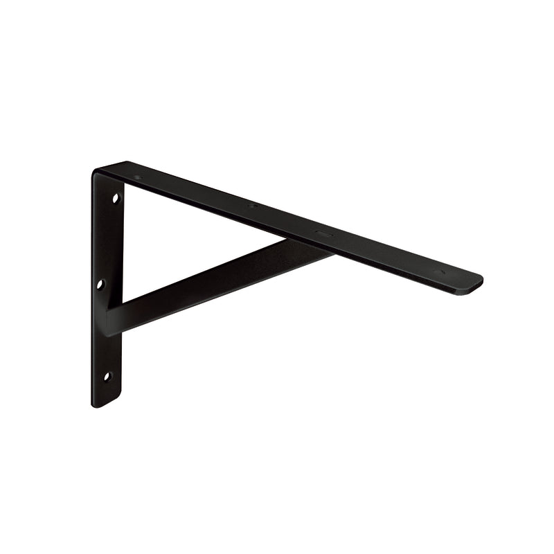Knape & Vogt 208 Black Steel Super Duty Bracket 12 in. L 1200 lb, Pack of 10