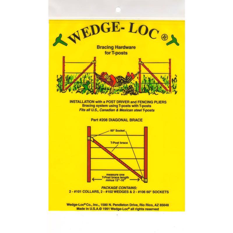 Wedge-Loc 2 in. H X 7.5 in. W Aluminum Diagonal Brace
