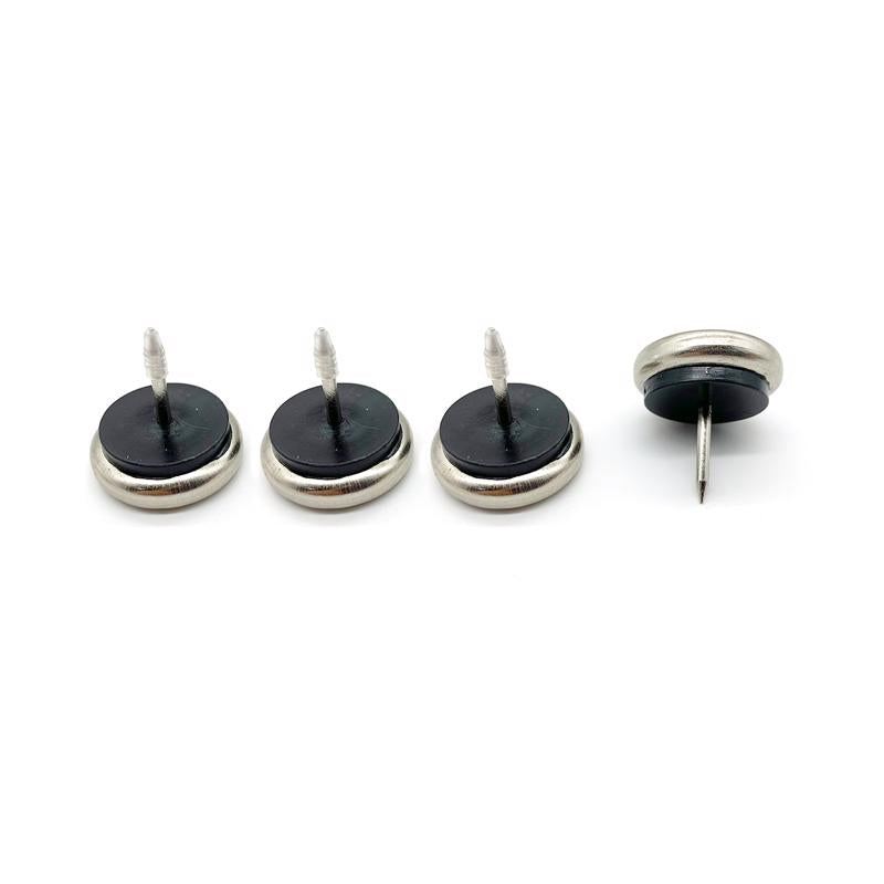 Projex Silver 1-1/4 in. Nail-On Nickel Chair Glide 4 pk