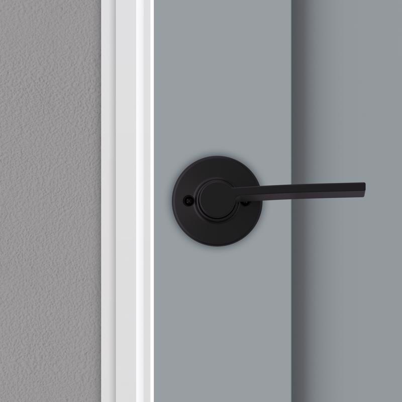 Kwikset Ladera Matte Black Half-Dummy Lever Right Handed