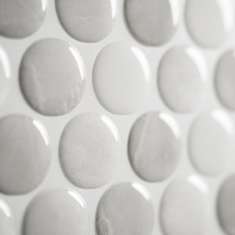 Smart Tiles 8.95 in. W X 8.97 in. L Gray Glazed Vinyl Adhesive Wall Tile 4 pc, Pack of 6