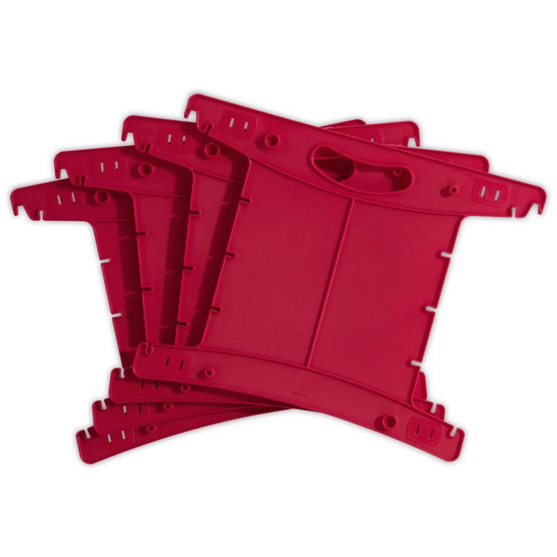 Sterilite Clear/Red Light Storage Bag 12.38 in. H X 18.38 in. W X 14.88 in. D