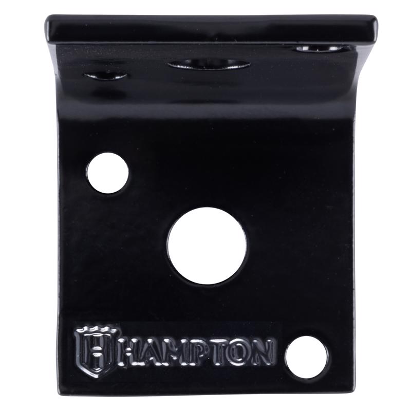 Hampton 1.5 in. H X 1.65 in. W X 1/8 in. D Black Steel Inside/Outside Brace