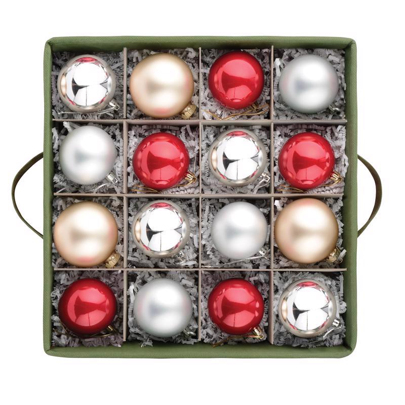 Whitmor Clear/Red Ornament Storage Bag 12 in. H X 12 in. W X 12 in. D, Pack of 6