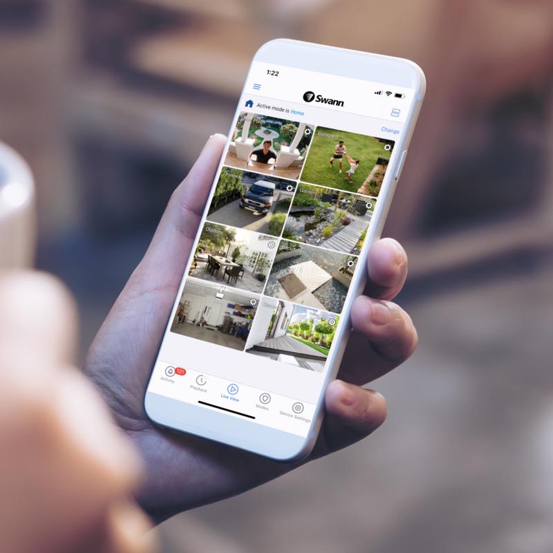 Swann Enforcer Indoor and Outdoor Smart-Enabled DVR Security Camera System