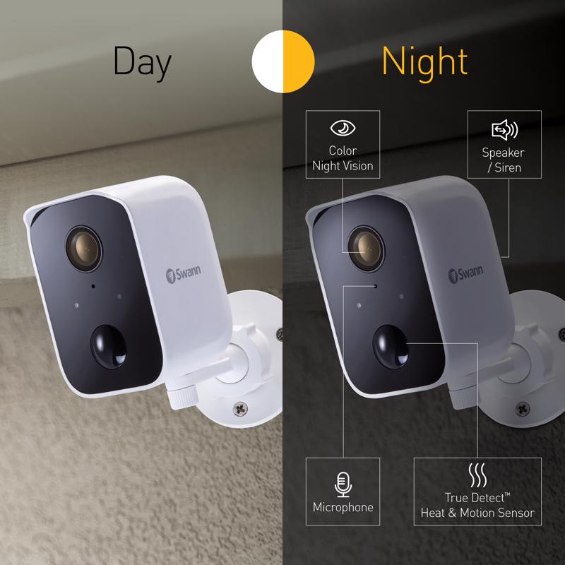 Swann CoreCam Battery Powered Indoor and Outdoor Smart-Enabled Security Camera