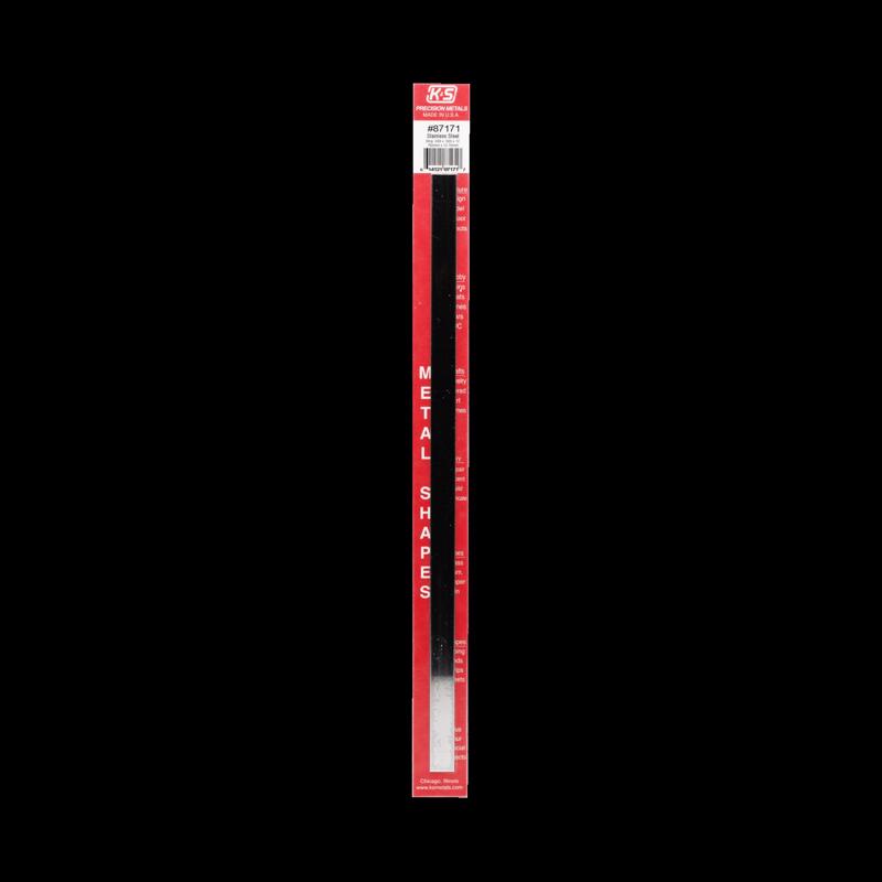 K&S 12 in. 0.5 in. Mirror Stainless Steel Strip