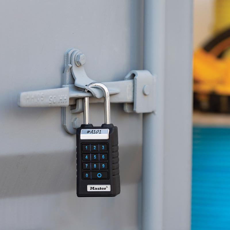 Master Lock 6.47 in. H X 1.71 in. W X 2.43 L Metal Single Locking Bluetooth Padlock