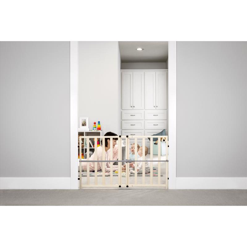 Regalo Ivory Wood Expandable Baby Gate 1 pk, Pack of 6