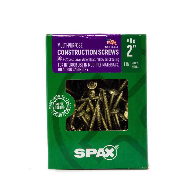 SPAX Multi-Material No. 8 in. X 2 in. L T-20+ Wafer Head Serrated Construction Screws