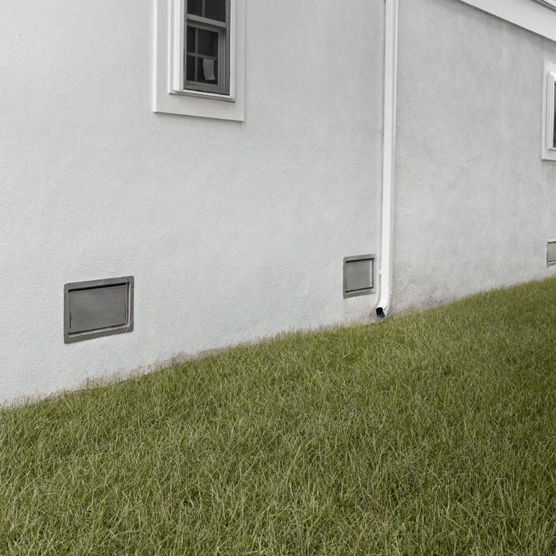 Smart Vent 8 in. H X 16 in. W Silver Stainless Steel Flood Vent