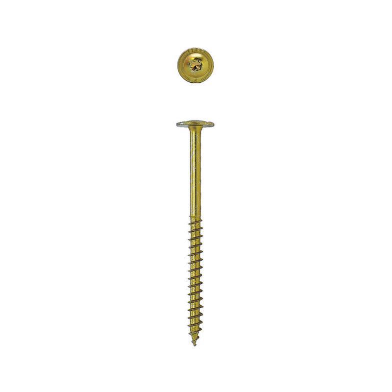 SPAX PowerLags 1/4 in. X 4 in. L Star Yellow Zinc Steel Lag Screw 12 pk