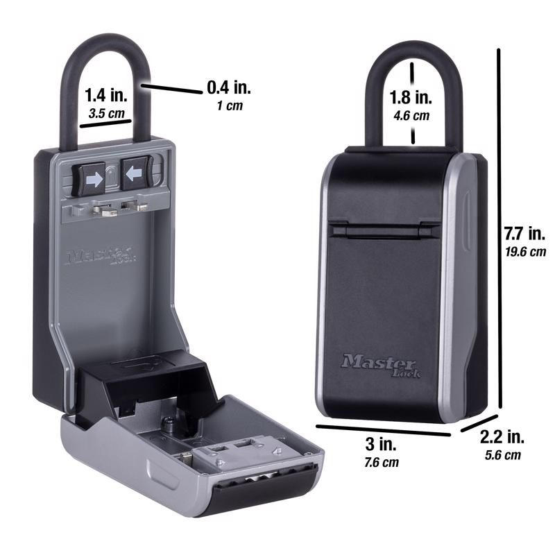 Master lock 5.4 in. H X 3 in. W X 5 in. L Metal 4-Digit Combination Lock Box