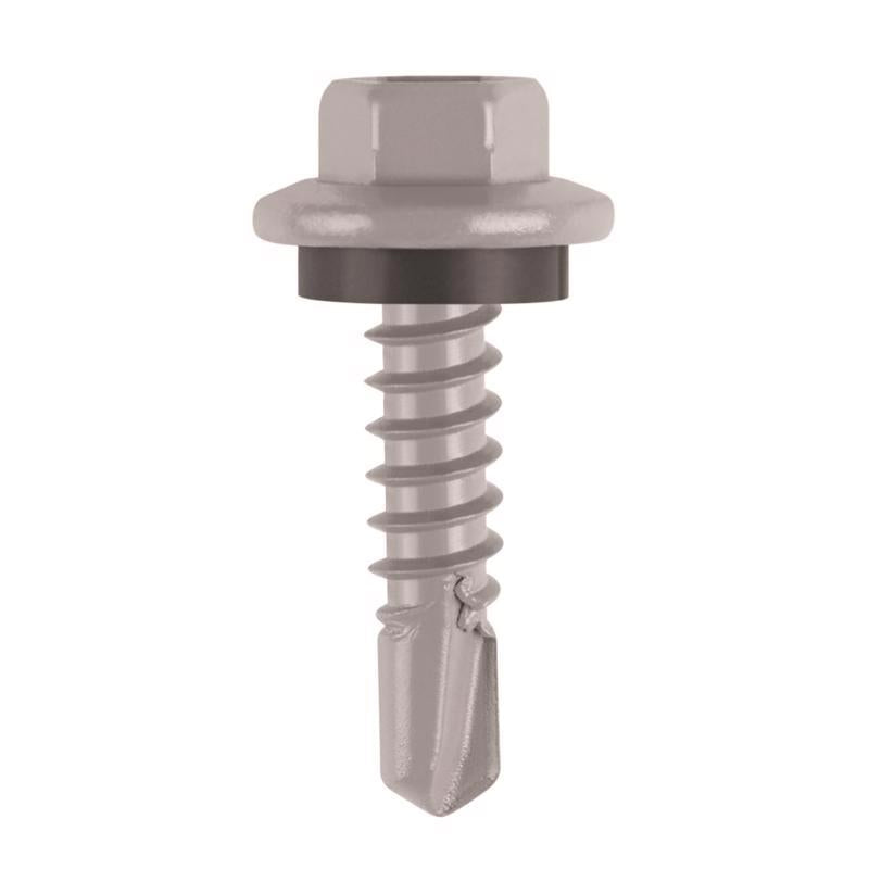 Teks Elite No. 12 X 1-1/2 in. L Hex Drive Hex Washer Head Self Tapping Roofing Screws