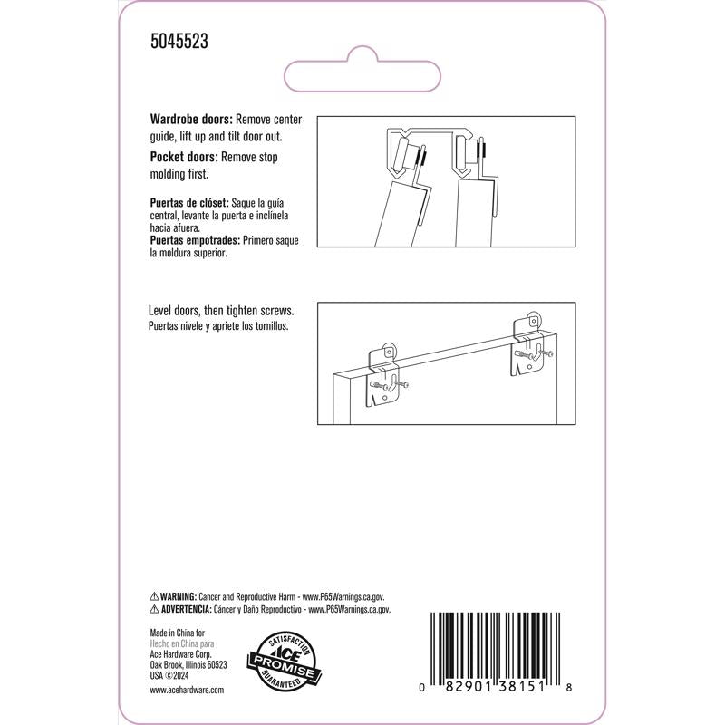 Ace 3/4 in. D X 1/4 in. L Nylon/Steel Roller Assembly 2 pk
