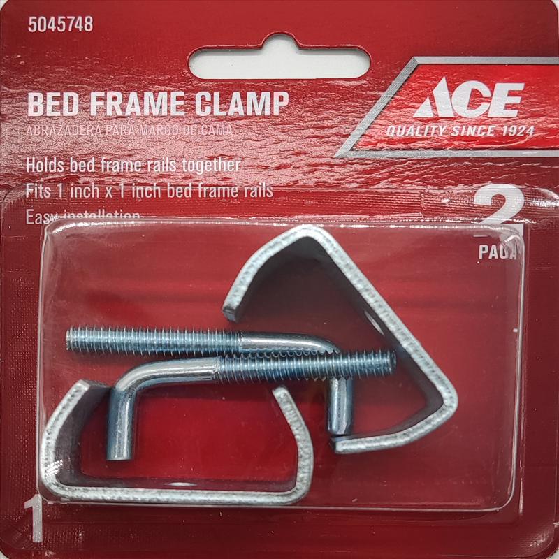 Ace Silver Steel Bed Frame Clamp 1 in. L