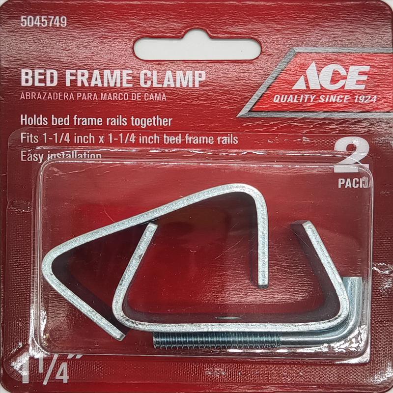 Ace Silver Steel Bed Frame Clamp 1.25 in. L