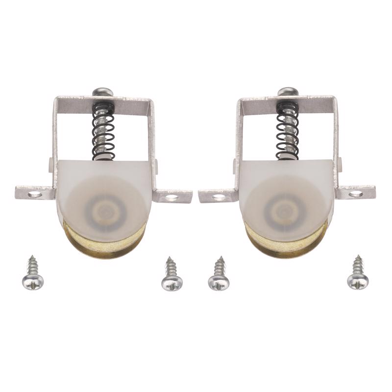 Ace Silver/White Aluminum Roller Assembly 2 pc