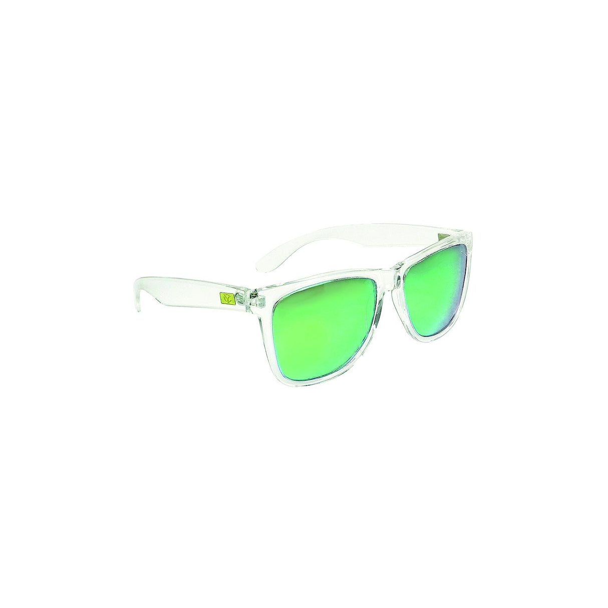 Yachter's Choice 43858 "Catalina" Polarized Sunglasses Clear Frame, Green Mirror Lens