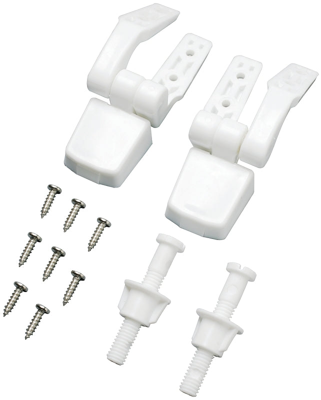Plumb Pak PP835-34 Universal Seat Hinge, Plastic, White