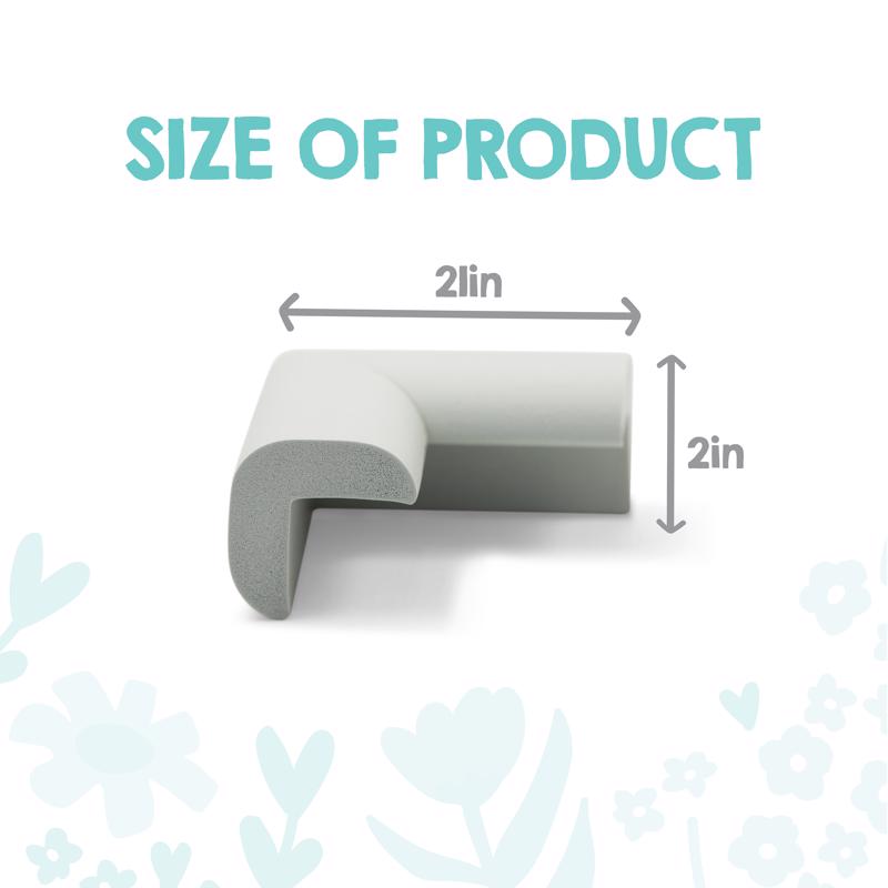 Regalo Gray Soft Rubber Corner Cushions 4 pk