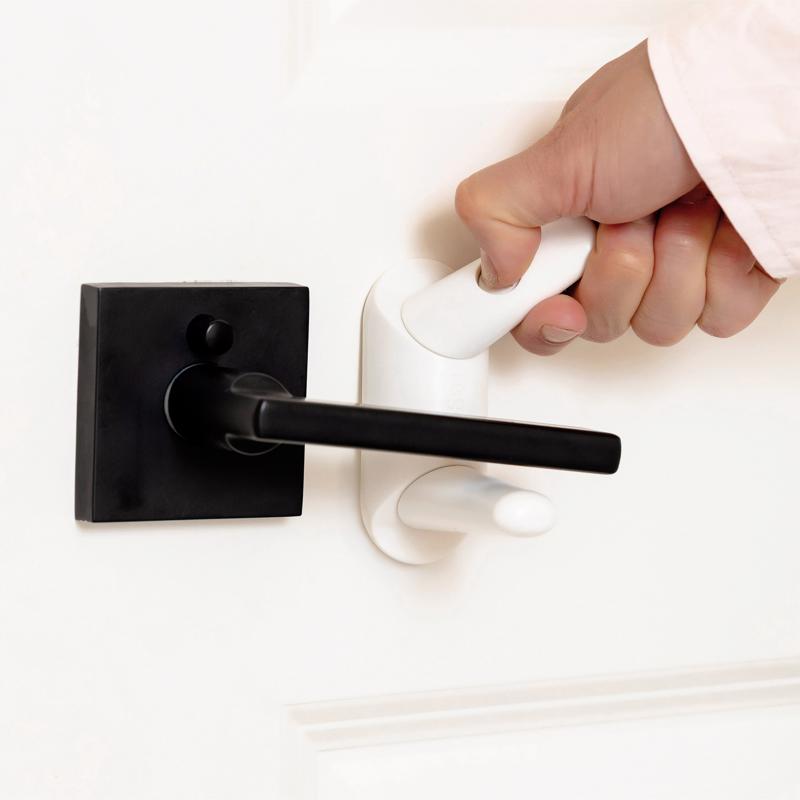Regalo White Plastic Lever Handle Lock 1 pk