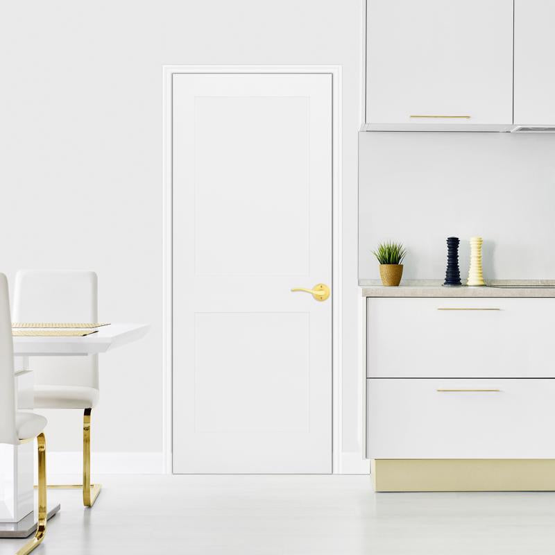 Kwikset Sedona Transitional Satin Brass Half-Dummy Lever