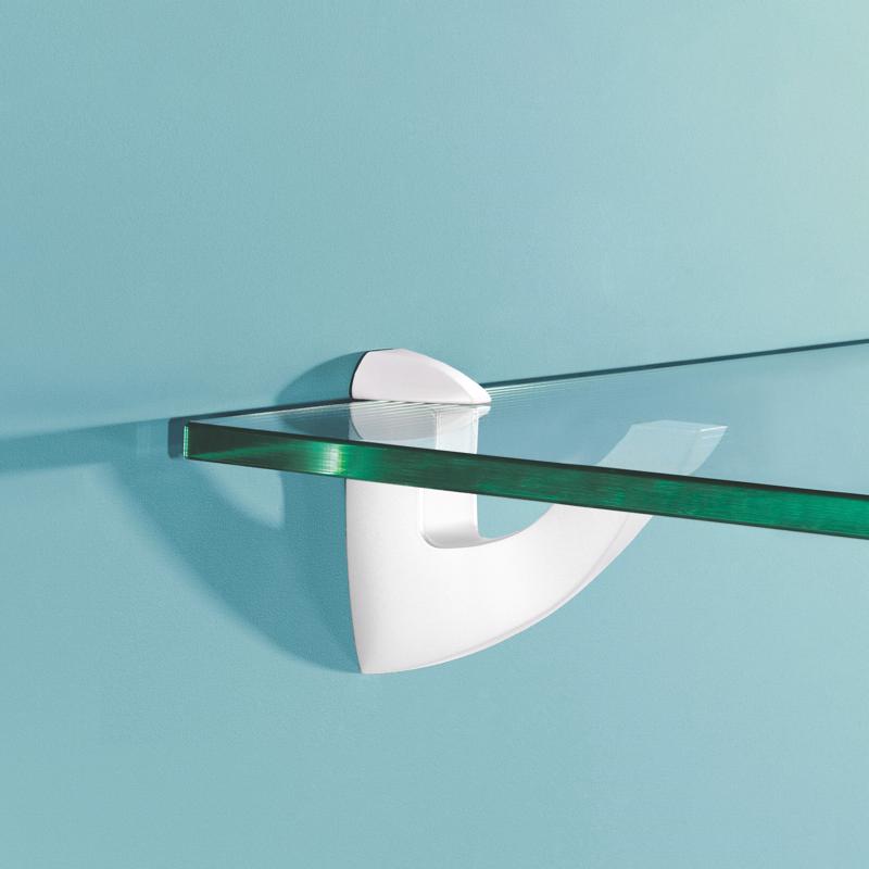 Dolle Scoop Maxi 4.9 in. H X 1.4 in. W X 4.1 in. D White Metal Shelf Clips, Pack of 5