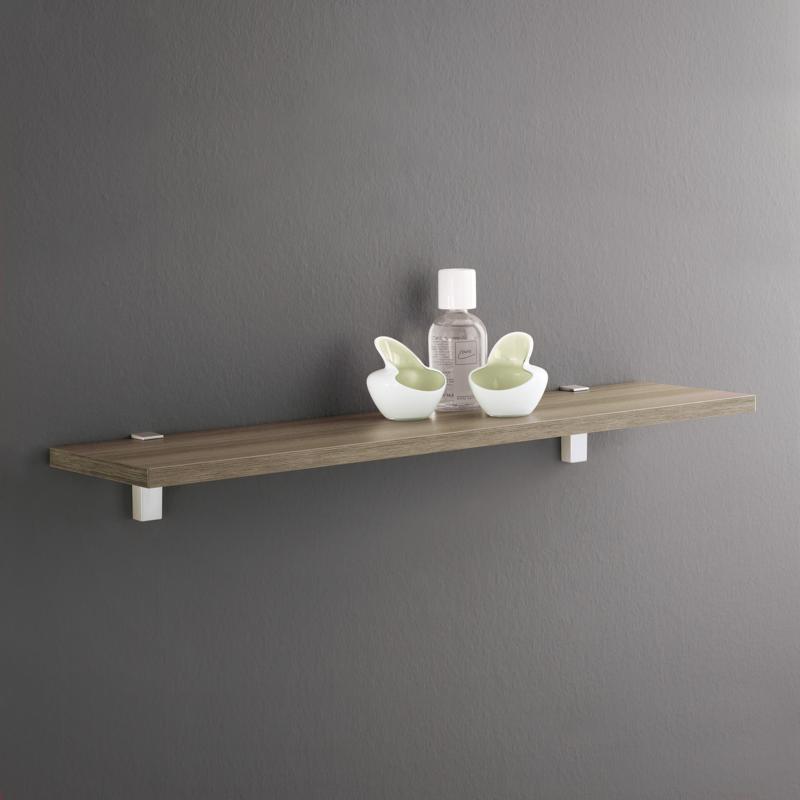 Dolle Eliot 4.4 in. H X 0.9 in. W X 2.6 in. D White Metal Shelf Clips, Pack of 7