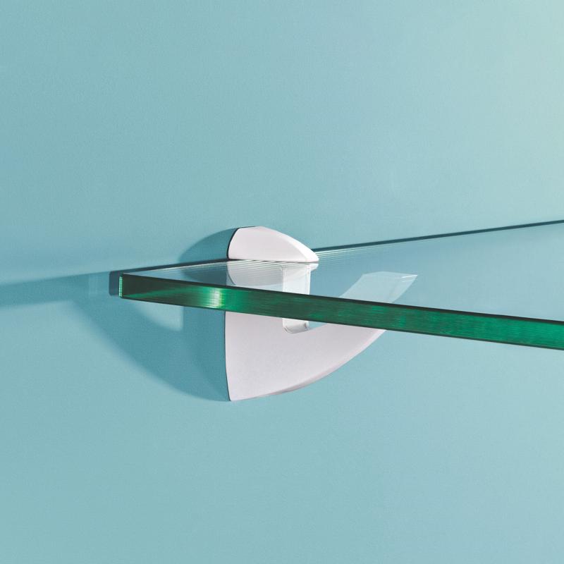 Dolle Scoop 3 in. H X 1 in. W X 2.5 in. D White Metal Shelf Clips, Pack of 7