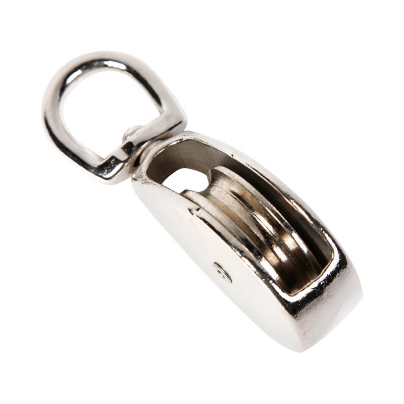 Koch Industries 1.5 in. D Nickel Zinc Swivel Eye Single Sheave Swivel Eye Pulley